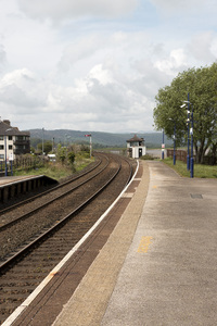 estación de tren rural: 
