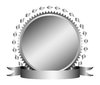 el metal de plata, sello o timbre wi