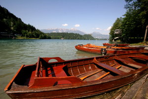 Barcos en el lago Bled