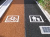 Placa de la calle Carril bici
