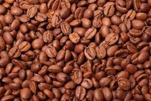 los granos de café - textura: 