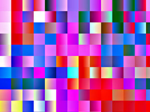 cuadrados de papel del arco iris