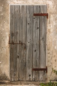 antigua puerta de madera: 