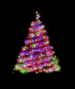 Brillante árbol de Navidad 1