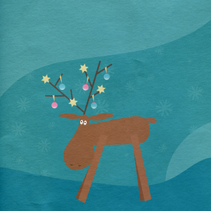 Papel de renos de Navidad: 