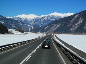 carretera en invierno