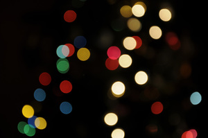 luces de navidad desdibujan i