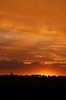 la puesta del sol